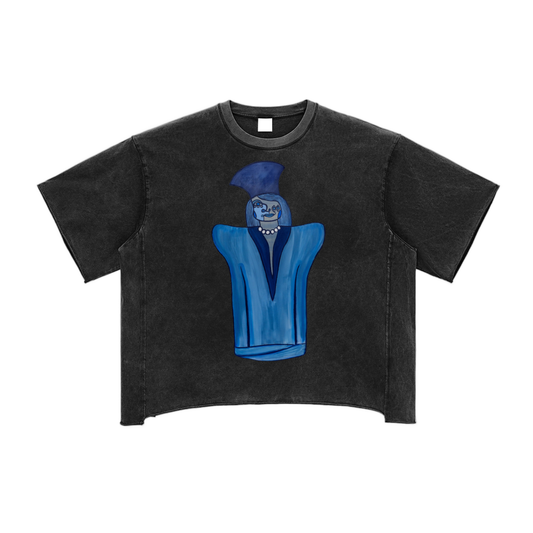 Raw Edge Snow Washed Boxy T-Shirt